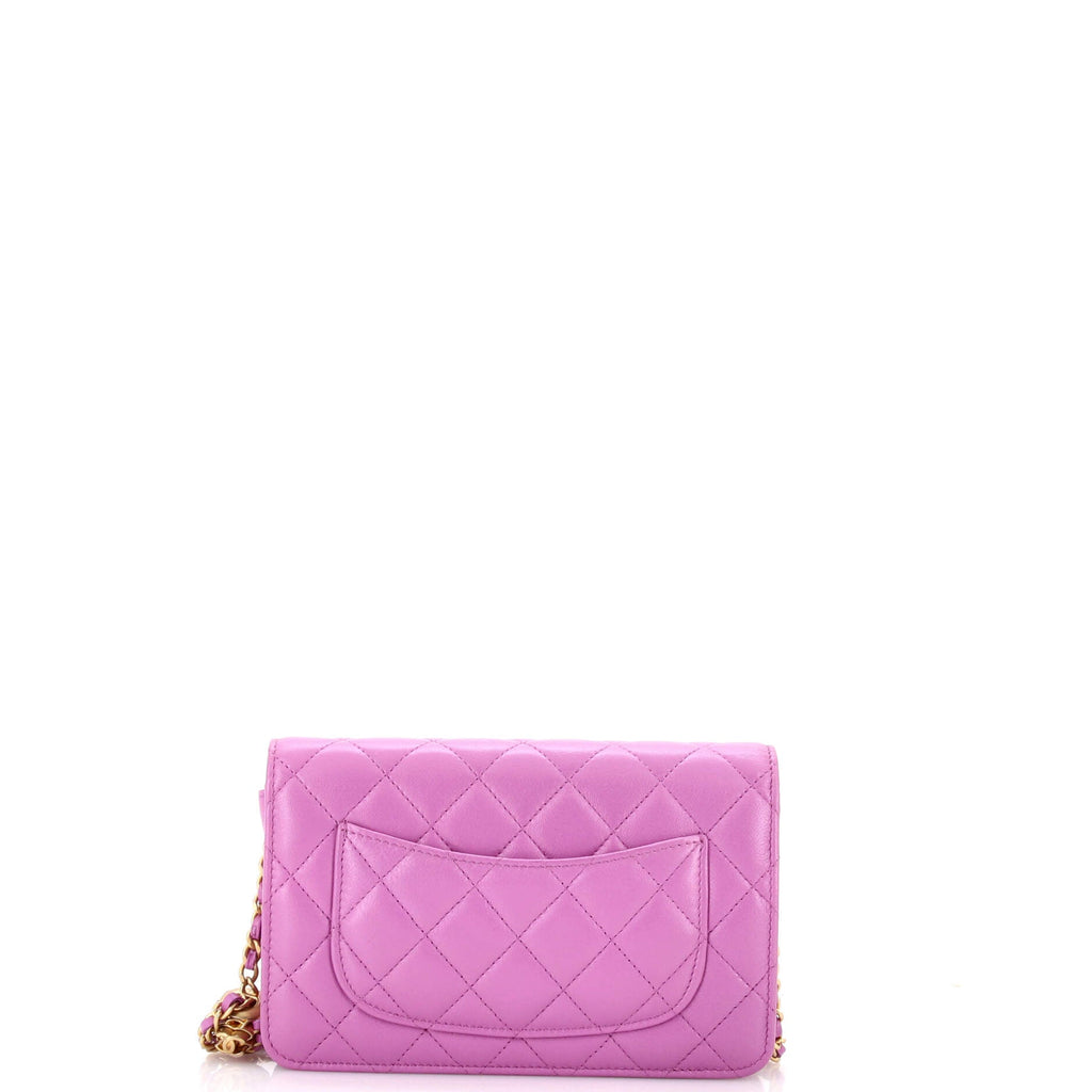 Pearl Crush Wallet on Chain Quilted Lambskin