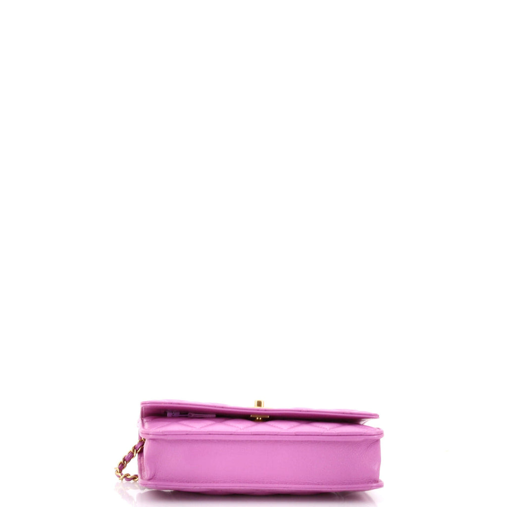 Pearl Crush Wallet on Chain Quilted Lambskin
