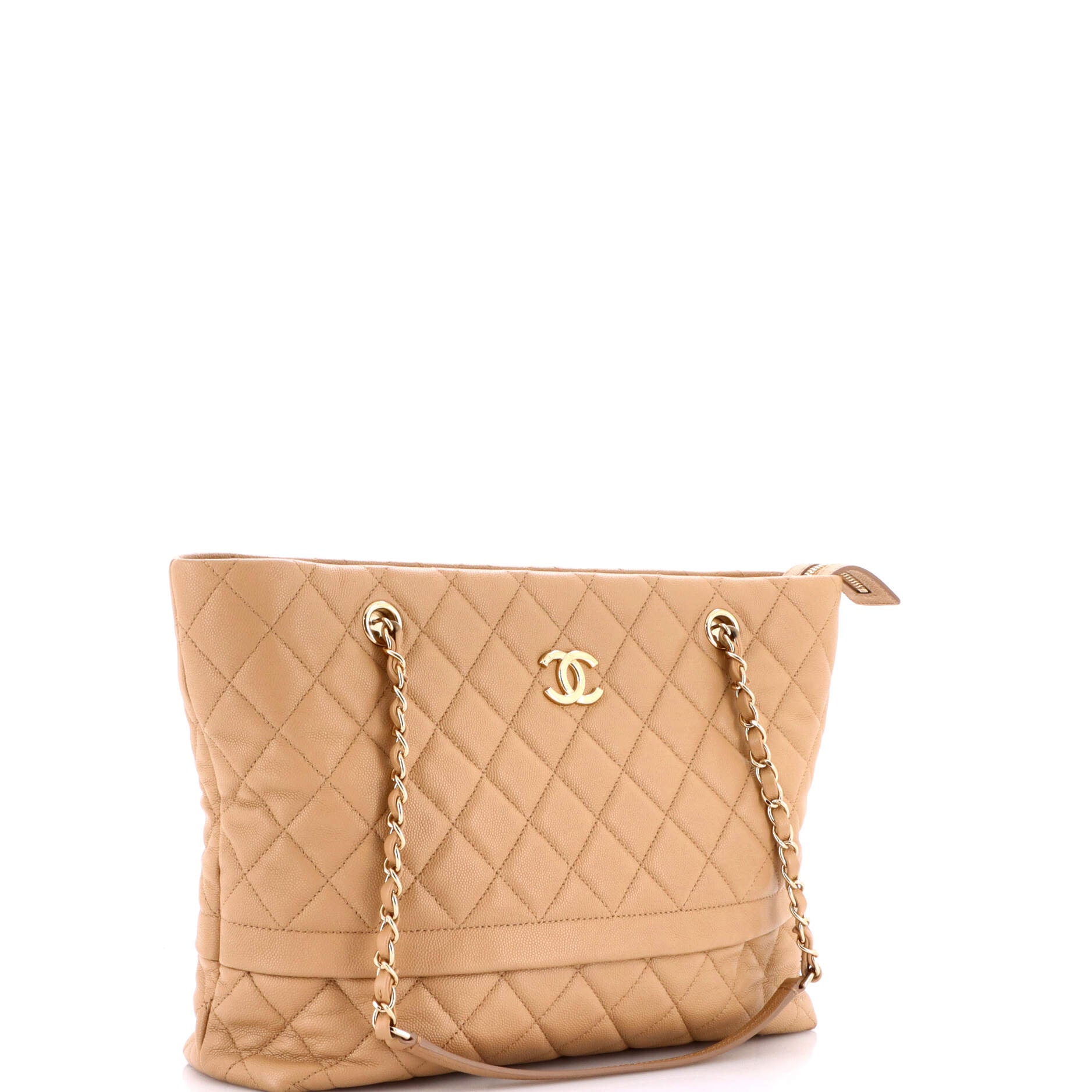 Rolled Up Tote Quilted Caviar