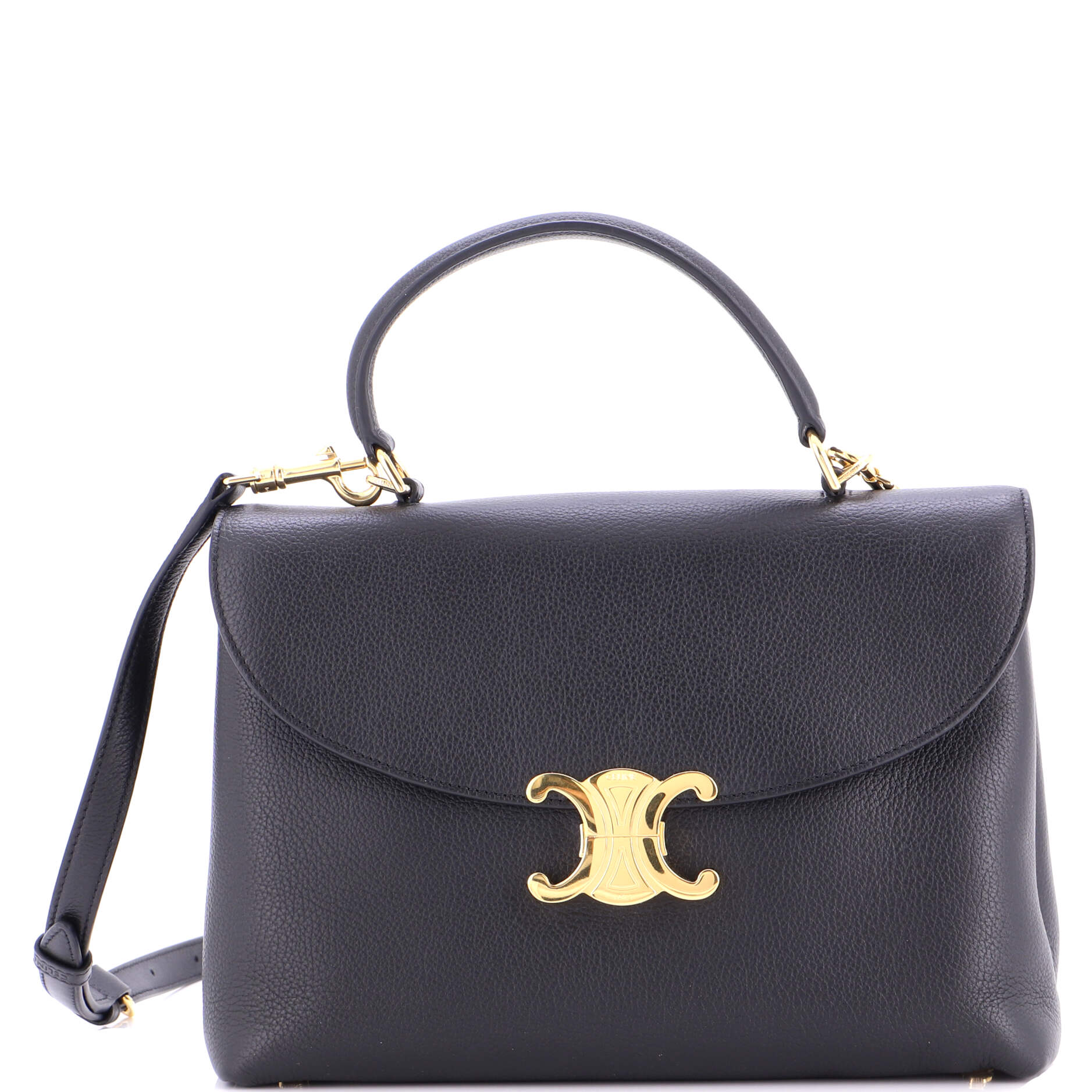 Nino Top Handle Bag Leather Medium