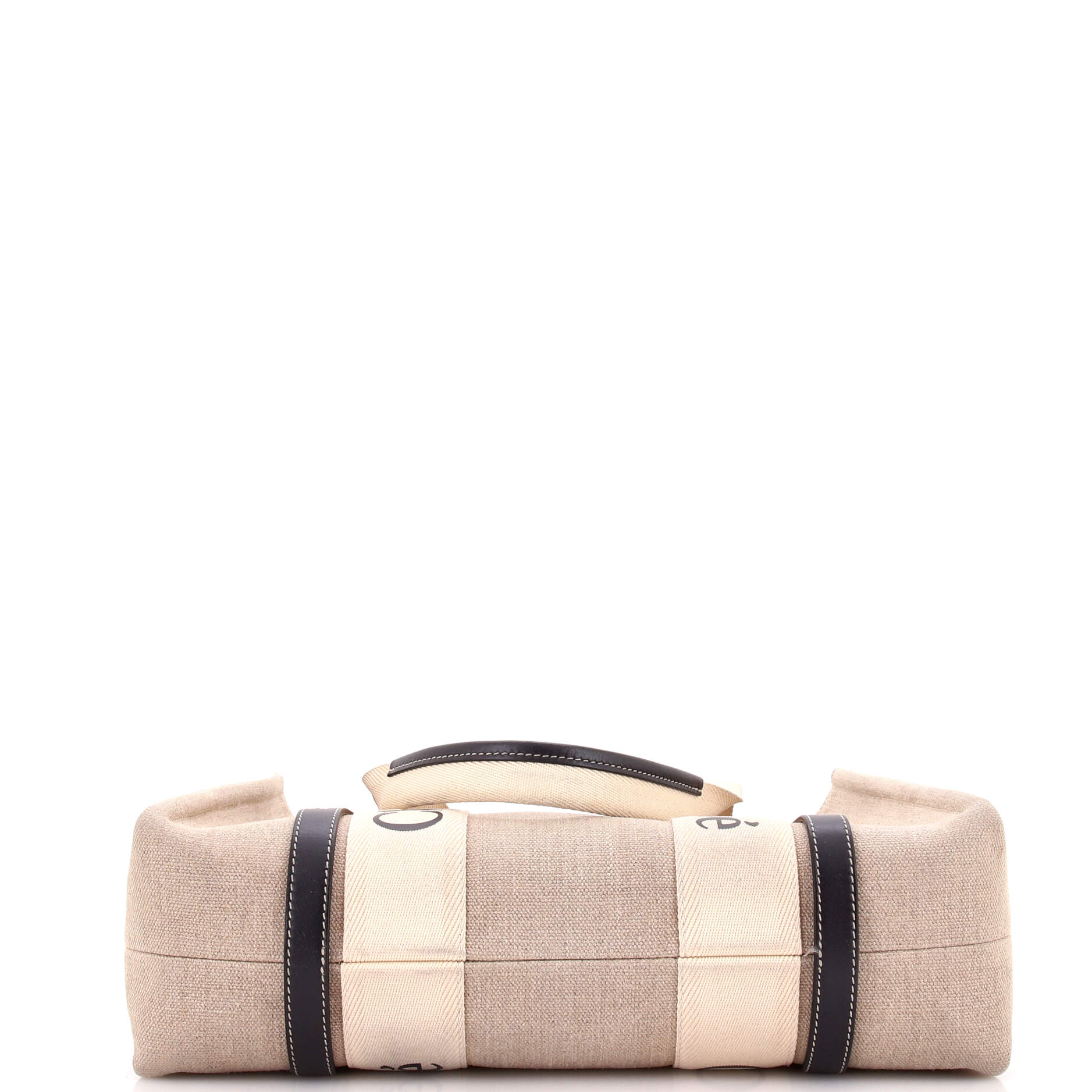 Woody Tote Canvas with Leather Medium