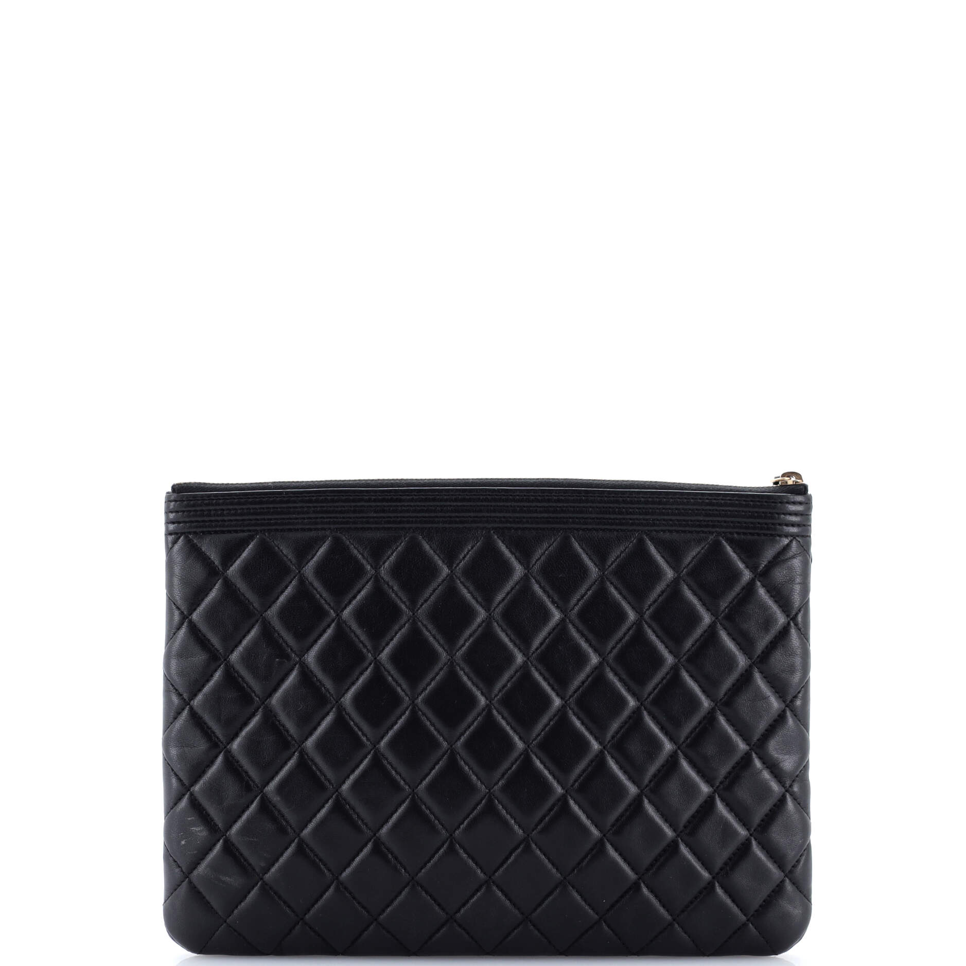 Boy O Case Clutch Quilted Lambskin Medium