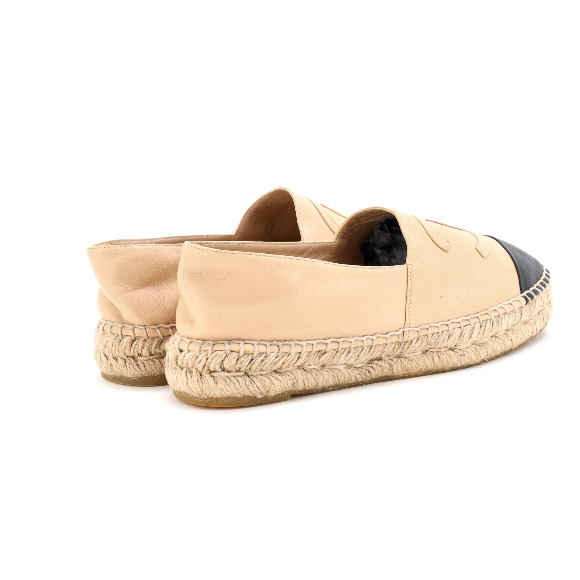 Women's CC Cap Toe Espadrilles Leather