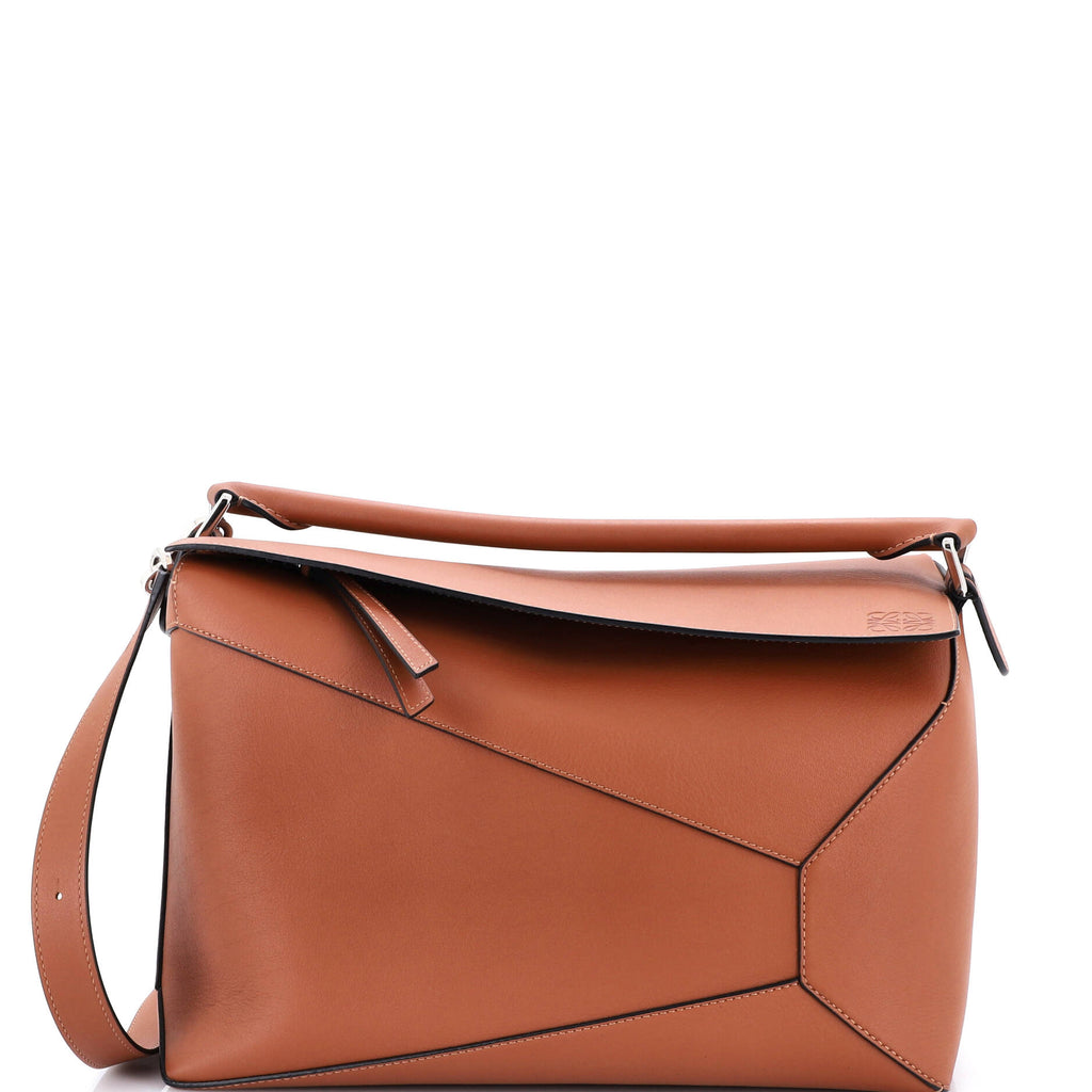 Puzzle Edge Bag Leather Large
