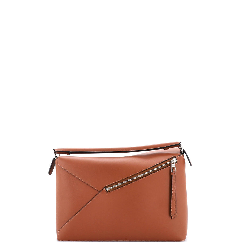 Puzzle Edge Bag Leather Large