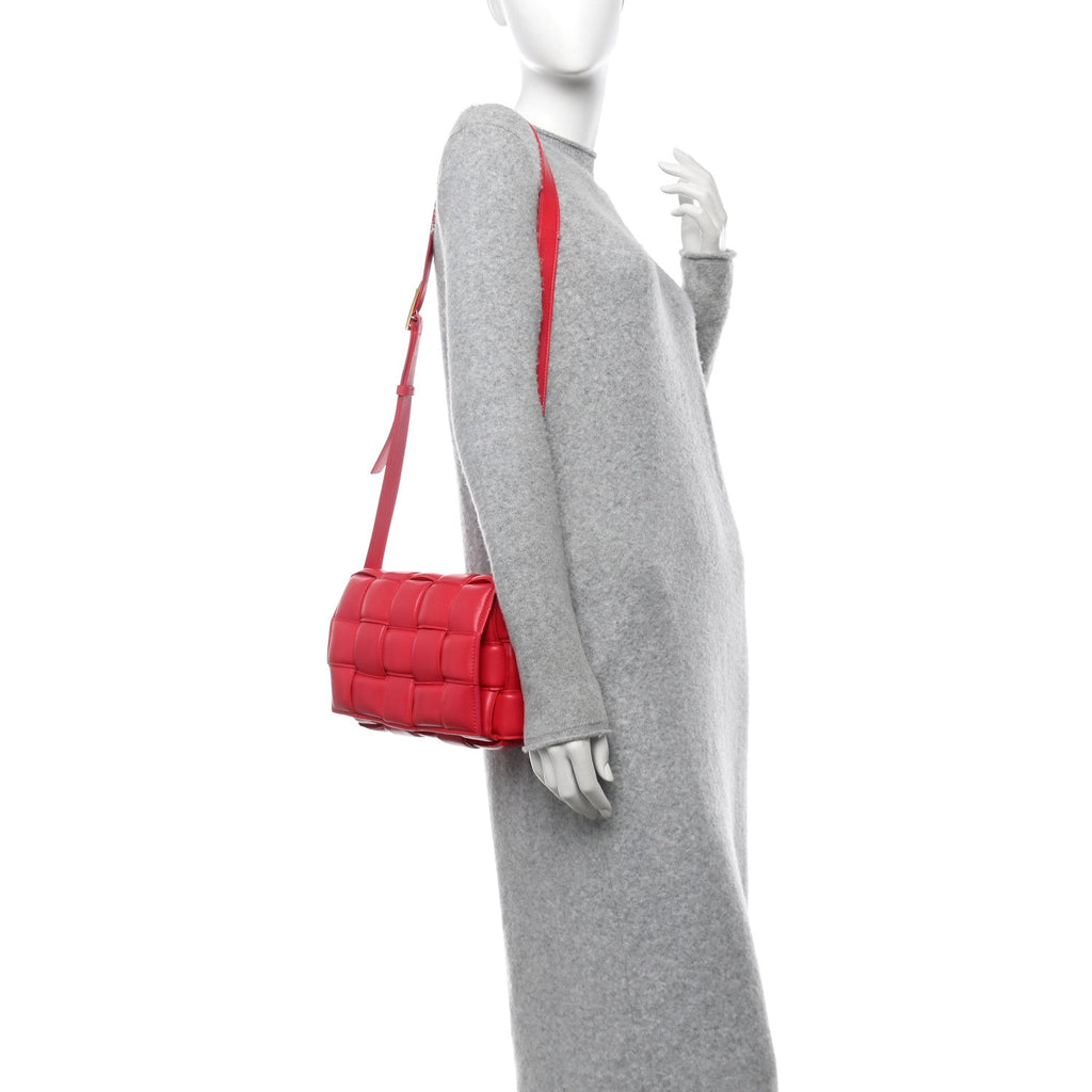 Nappa Maxi Intreccio Padded Cassette Crossbody Bag Firework