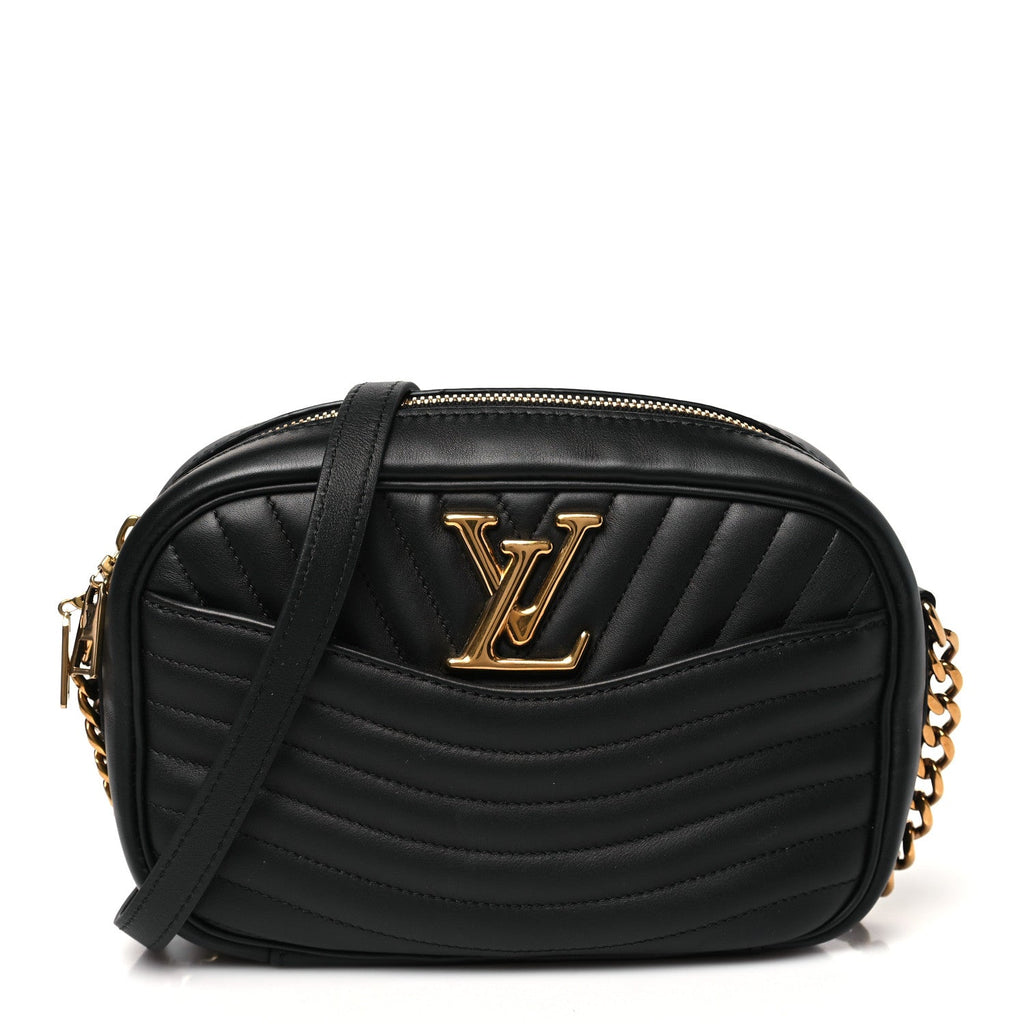 Calfskin New Wave Camera Bag NV Black