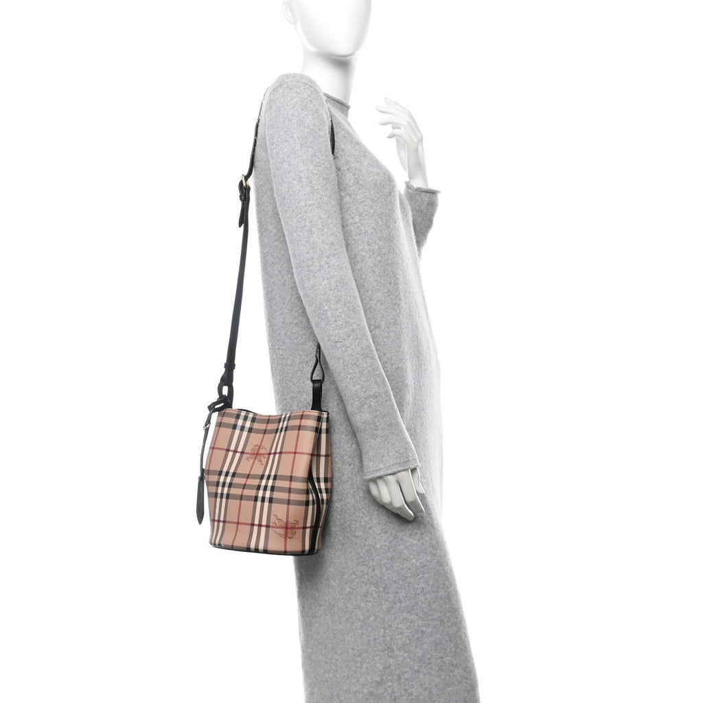 Haymarket Check Colours Small Lorne Bucket Crossbody Black