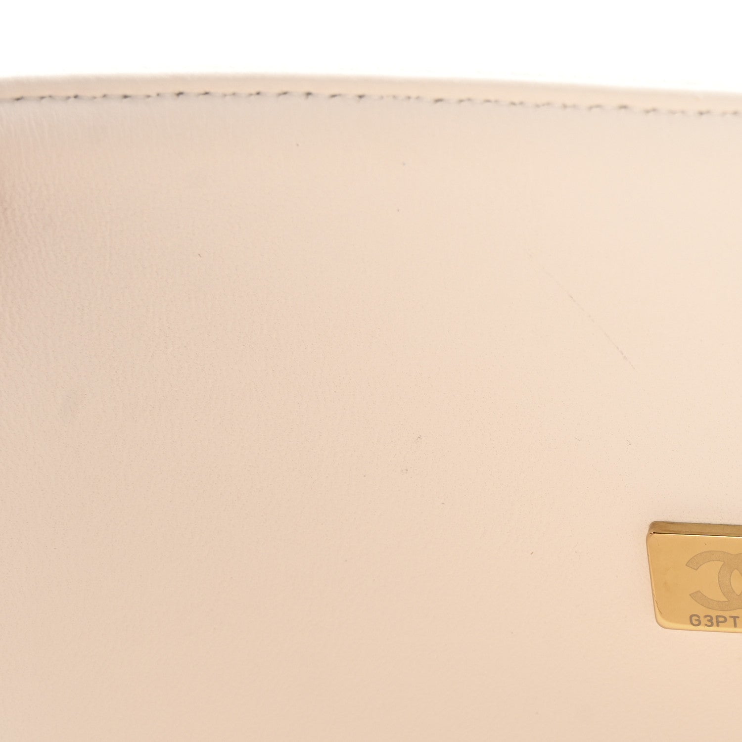 Caviar Quilted Jumbo Double Flap White