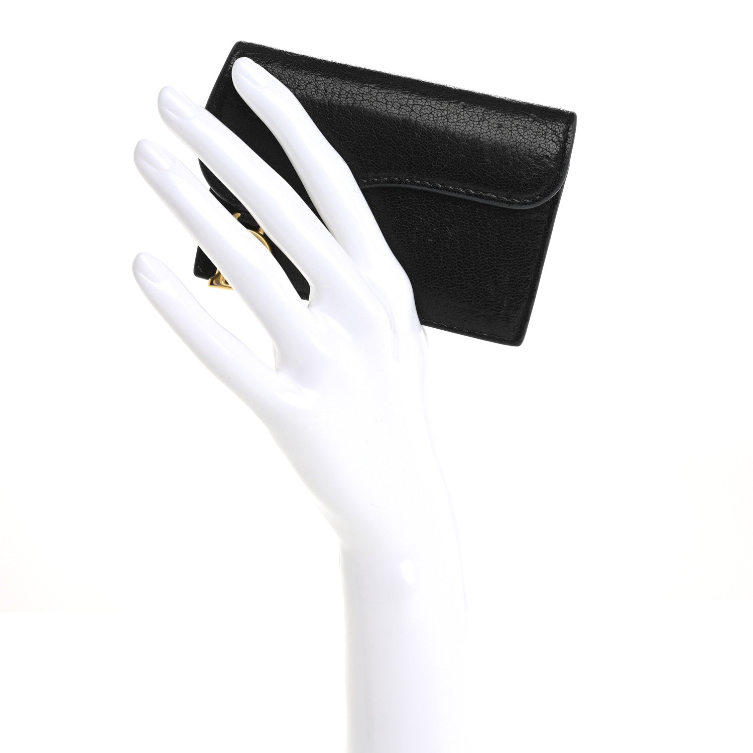 Goatskin Saddle  Holder Black
