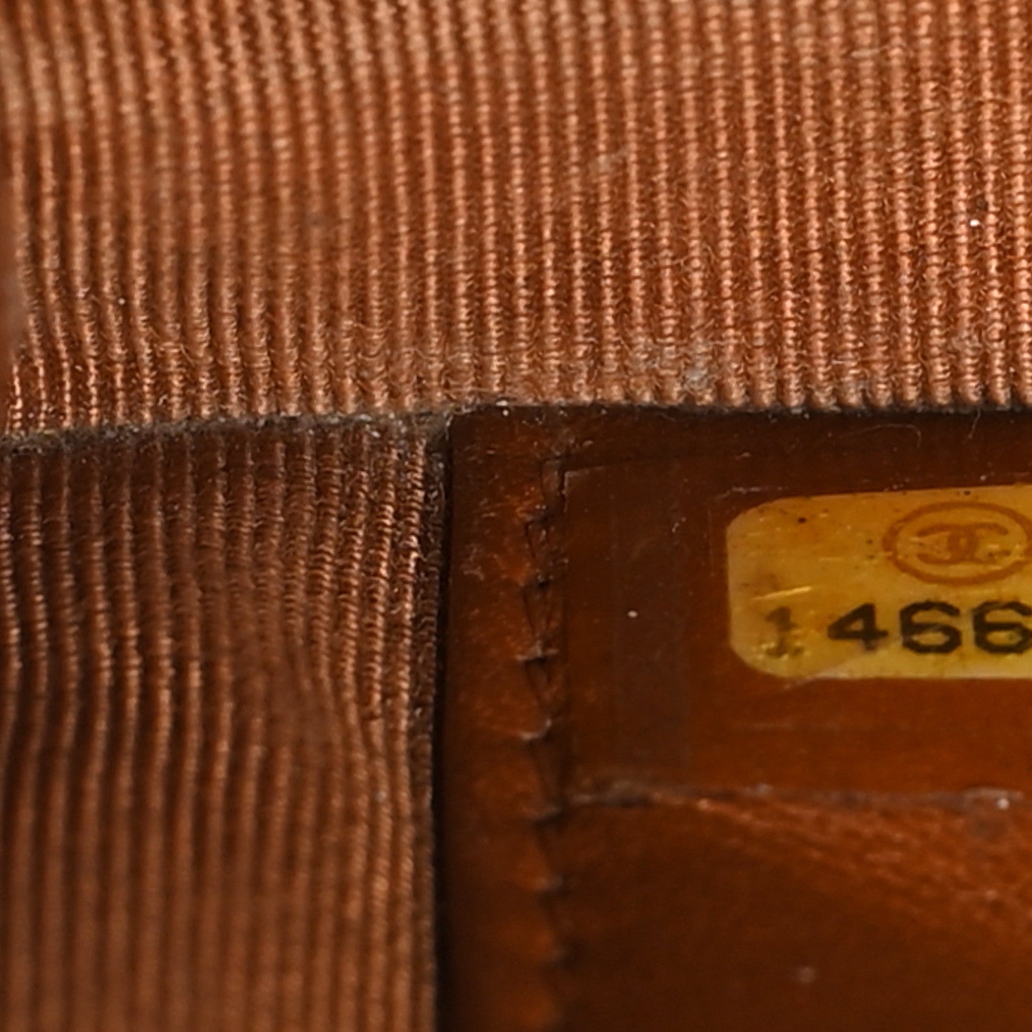 Caviar Quilted Wallet On Chain WOC Light Brown