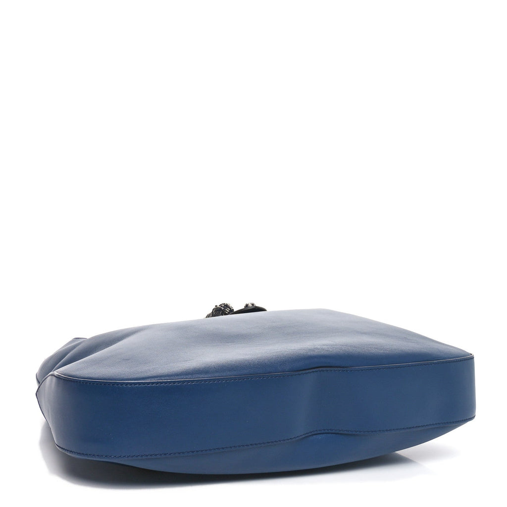Calfskin Web Large Dionysus Hobo Blue Agata