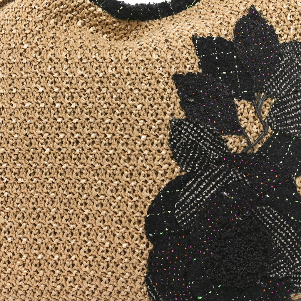 Tweed Woven Raffia Country Coco Hobo