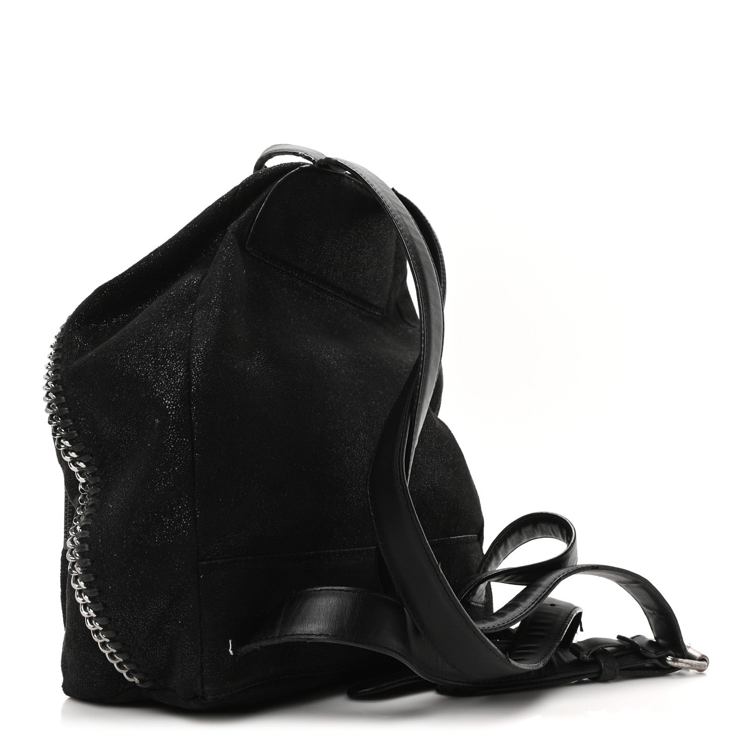 Shaggy Deer Small Falabella Backpack Black