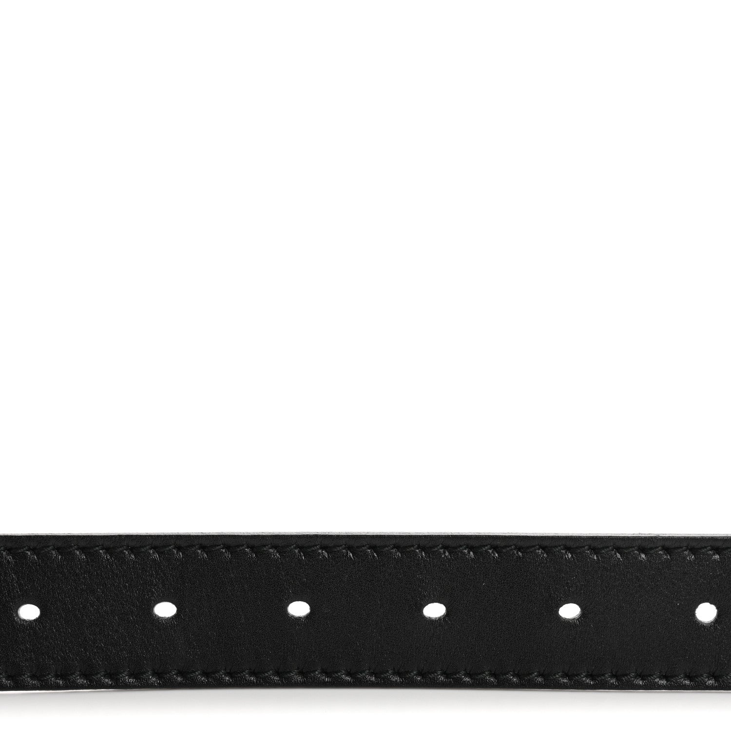 Calfskin D Fence Belt 80 32 Black