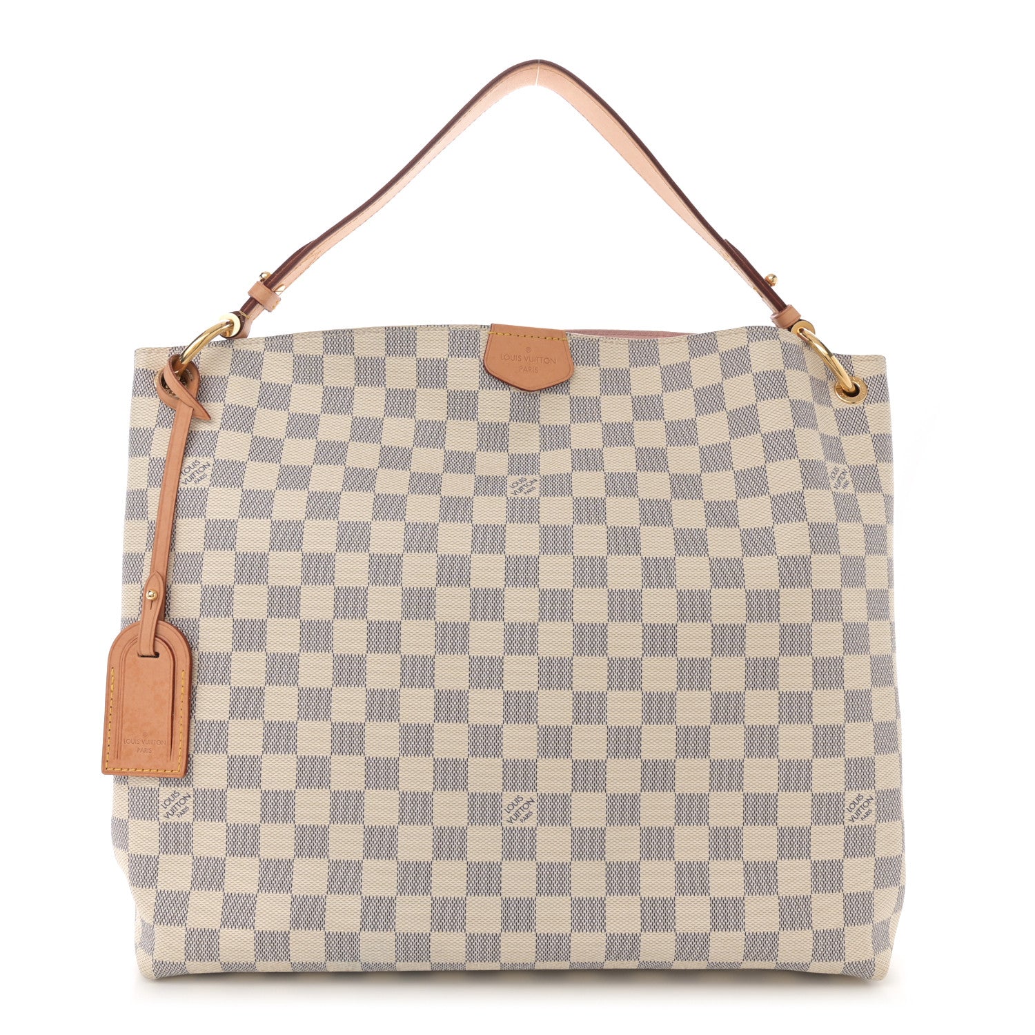 Damier Azur Graceful MM Rose Ballerine