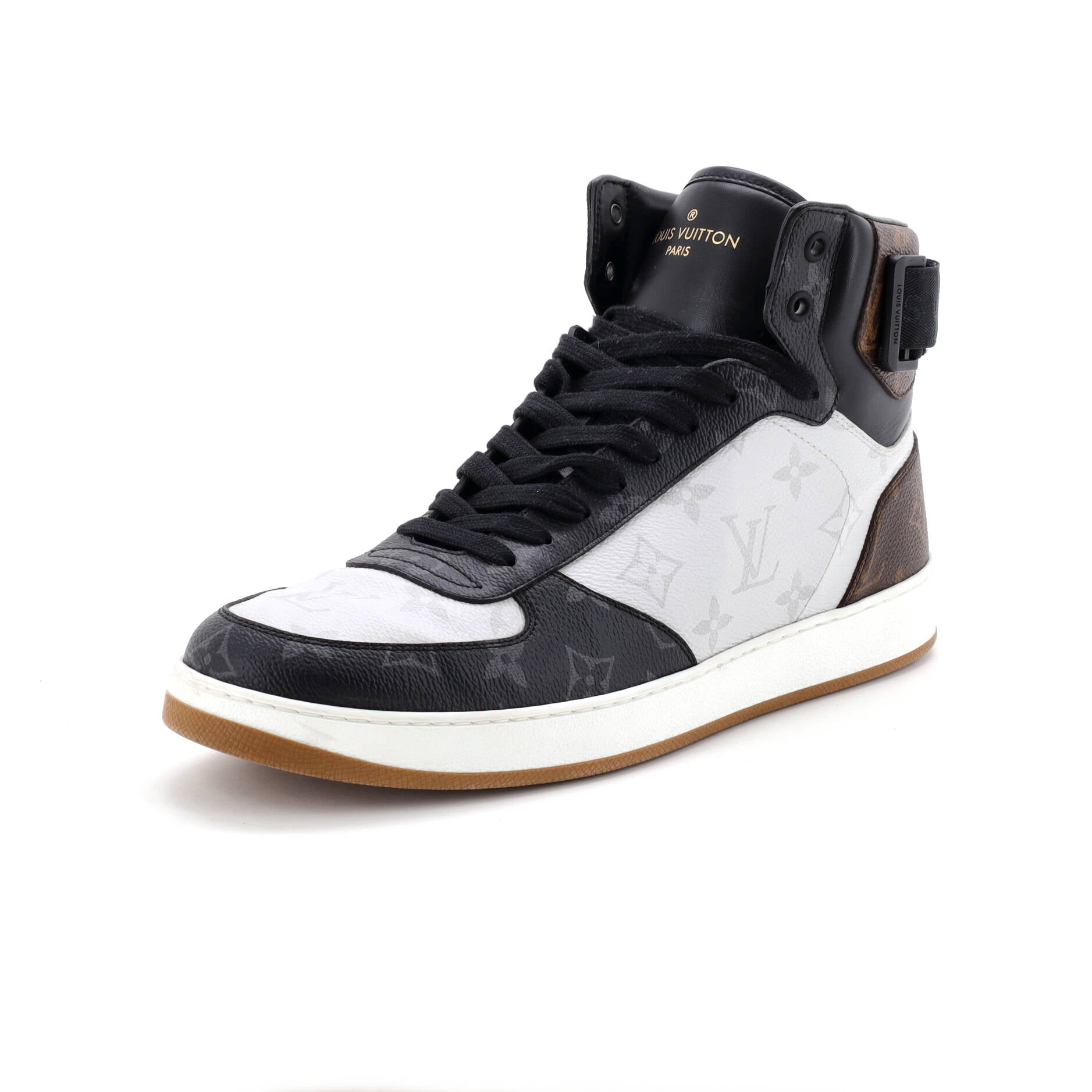 Men's Rivoli Sneaker Boots Monogram Canvas with Leather