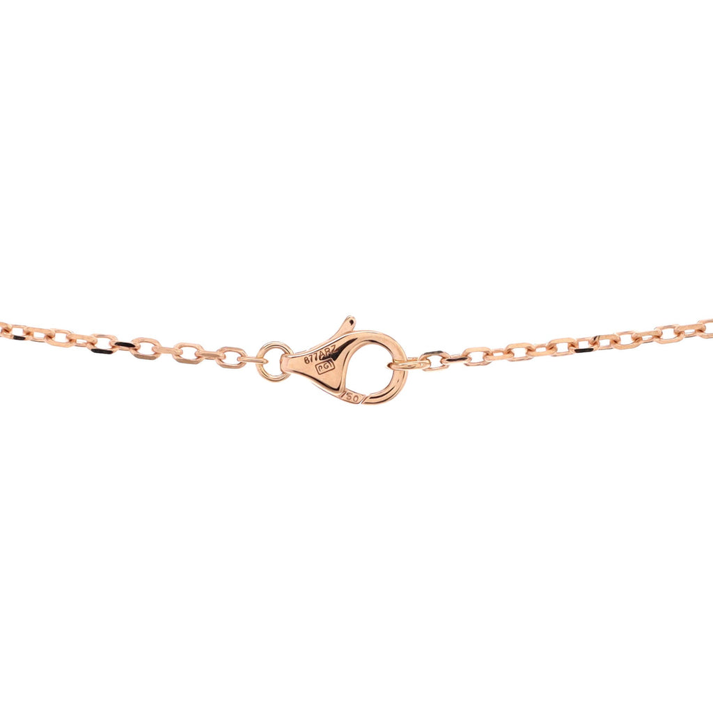Love Interlocking Pave Necklace 18K Rose Gold and Diamonds