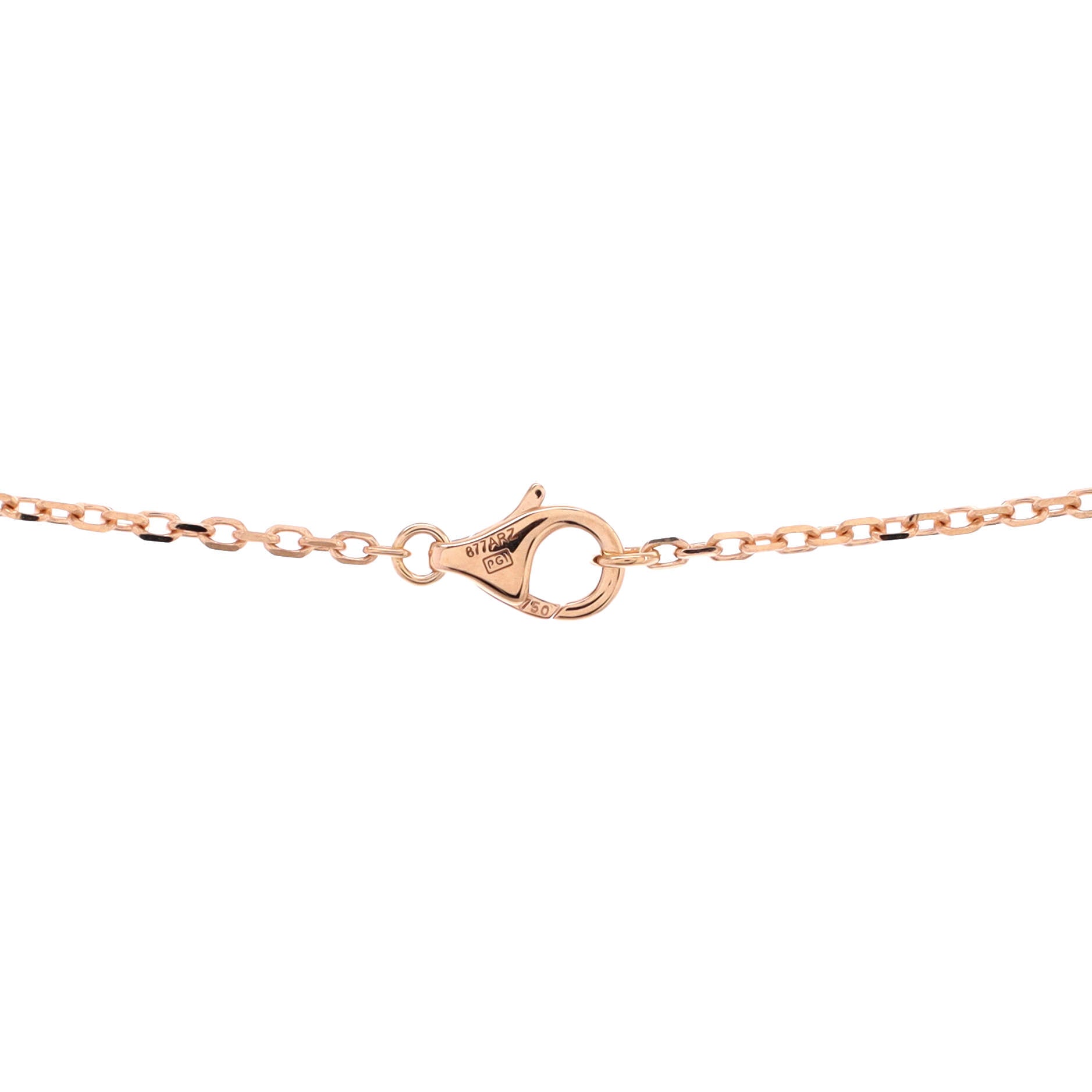 Love Interlocking Pave Necklace 18K Rose Gold and Diamonds