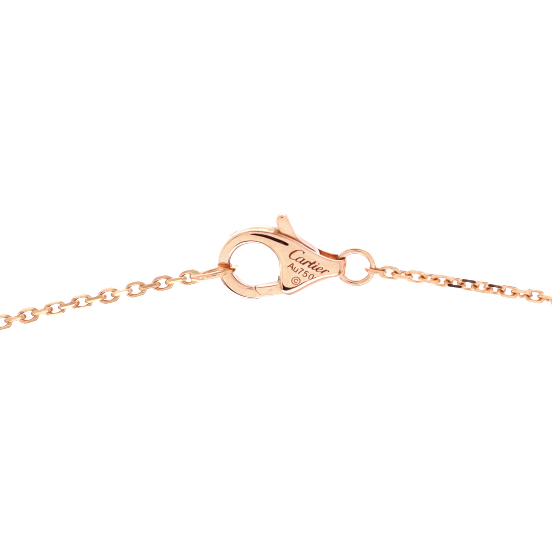 Trinity Pendant Necklace 18K Tricolor Gold with Pink Sapphire