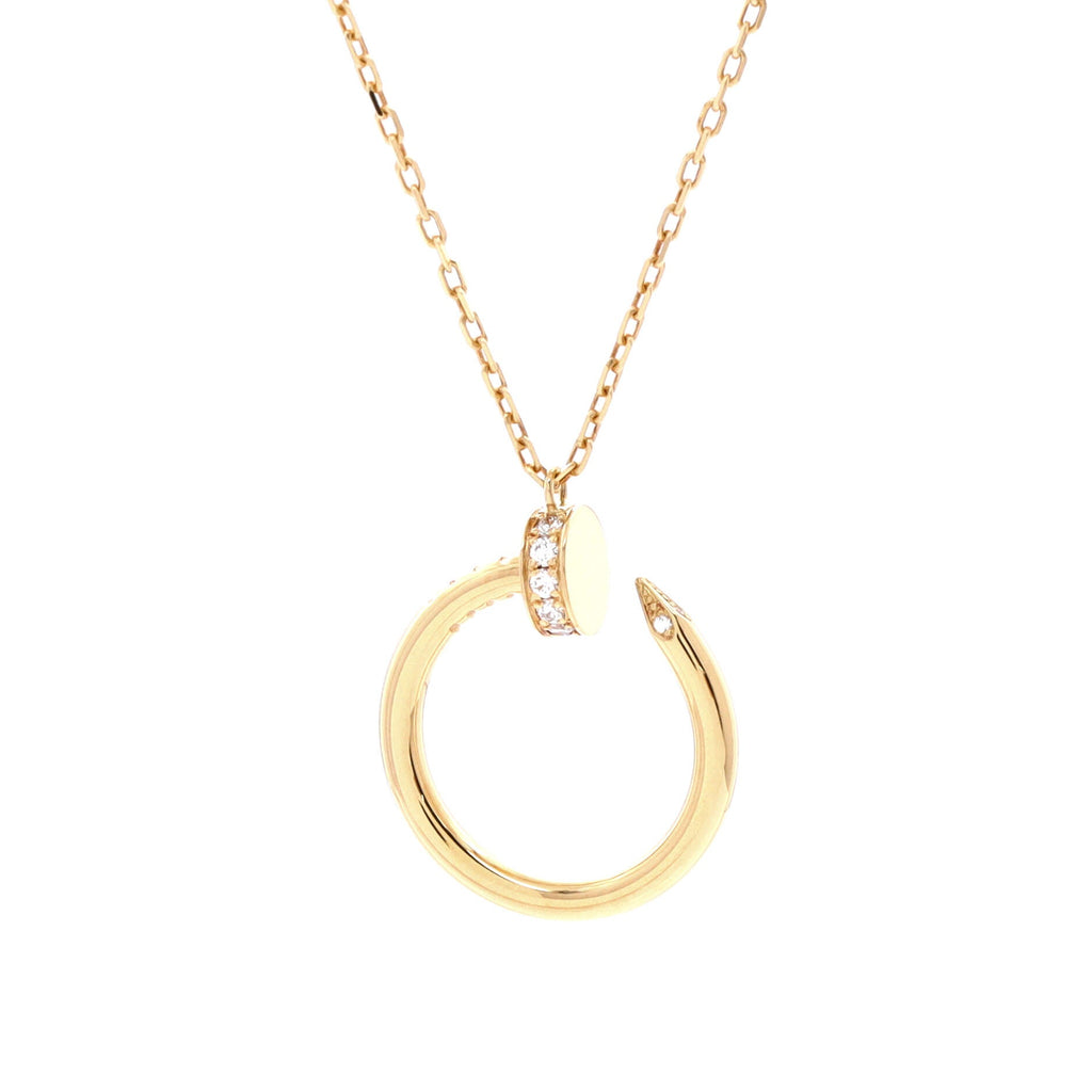 Juste un Clou Pendant Necklace 18K Yellow Gold with Diamonds