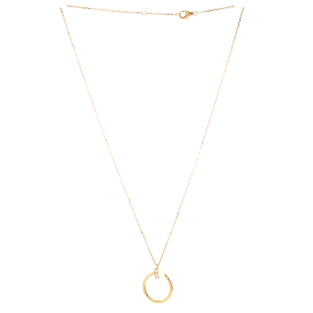 Juste un Clou Pendant Necklace 18K Yellow Gold with Diamonds