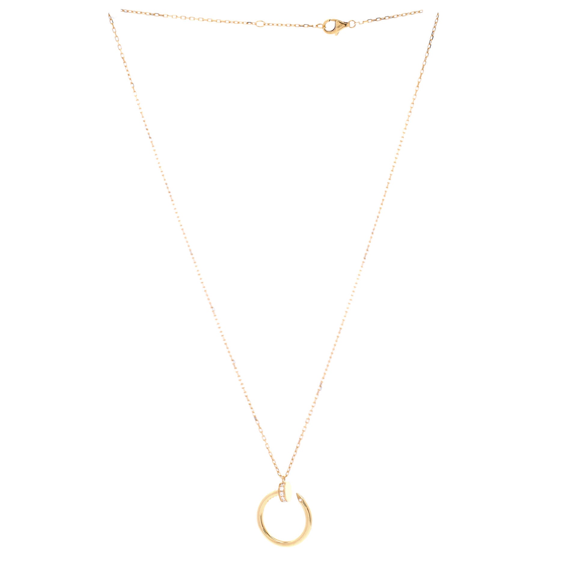 Juste un Clou Pendant Necklace 18K Yellow Gold with Diamonds