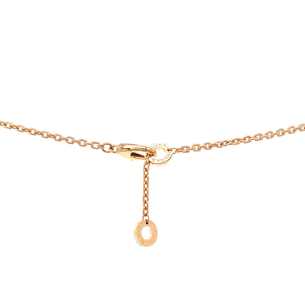 Serpenti Viper Pendant Necklace 18K Rose Gold with Diamonds