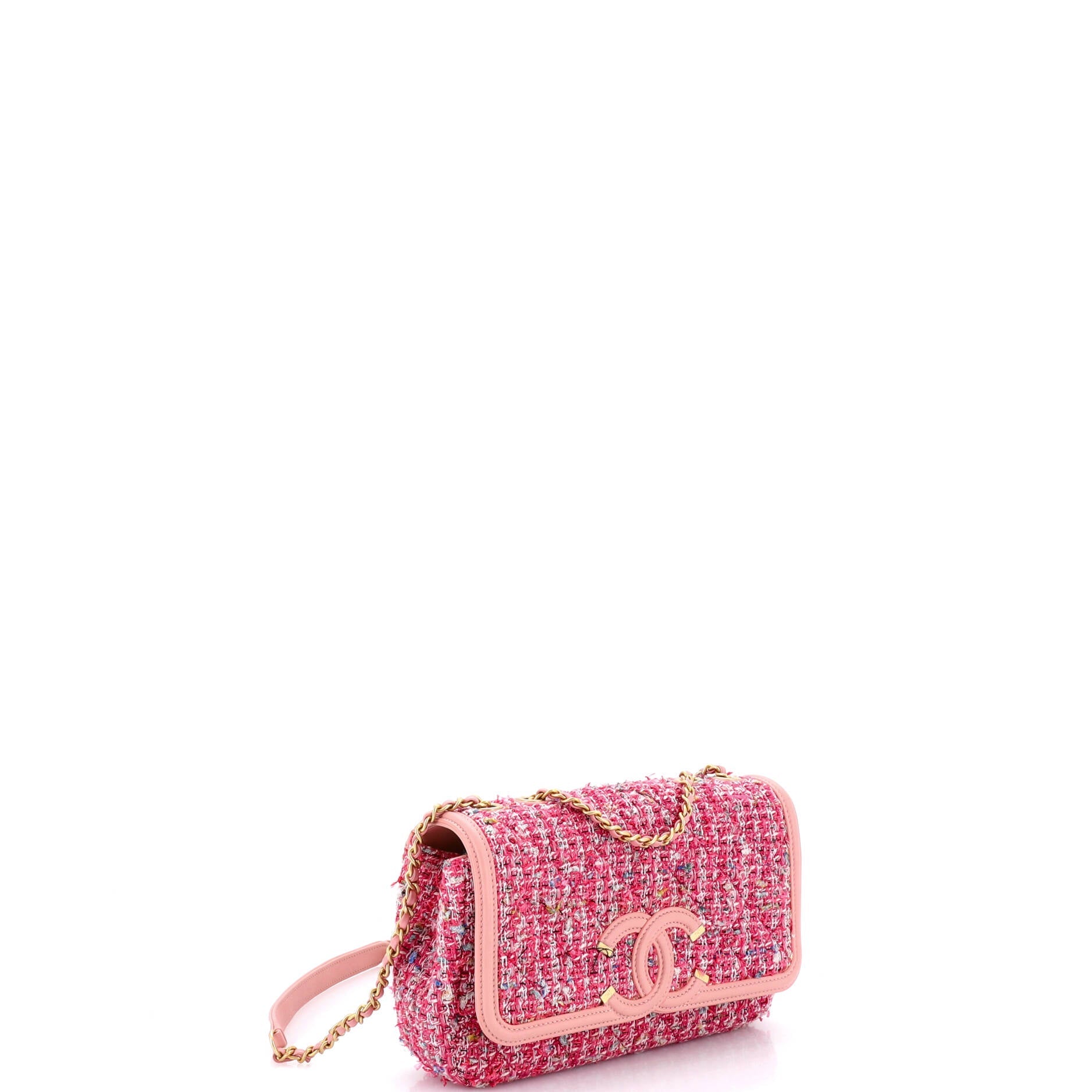 Filigree Flap Bag Quilted Tweed Small