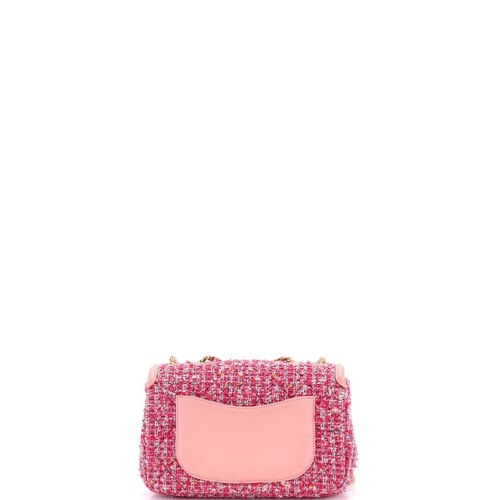 Filigree Flap Bag Quilted Tweed Small