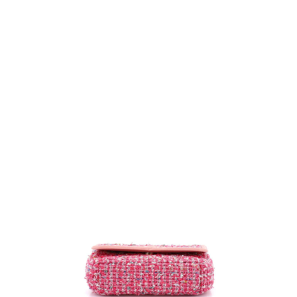Filigree Flap Bag Quilted Tweed Small