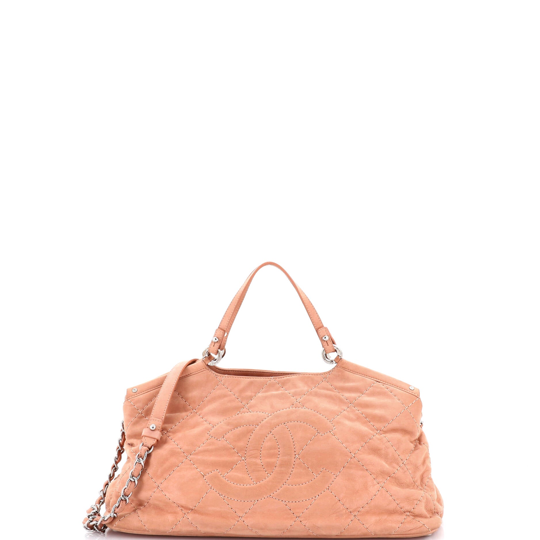 CC Sea Hit Tote Quilted Iridescent Calfskin Small