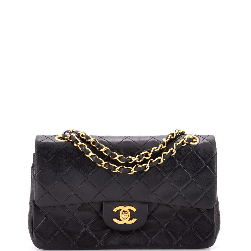 Vintage Classic Double Flap Bag Quilted Lambskin Medium