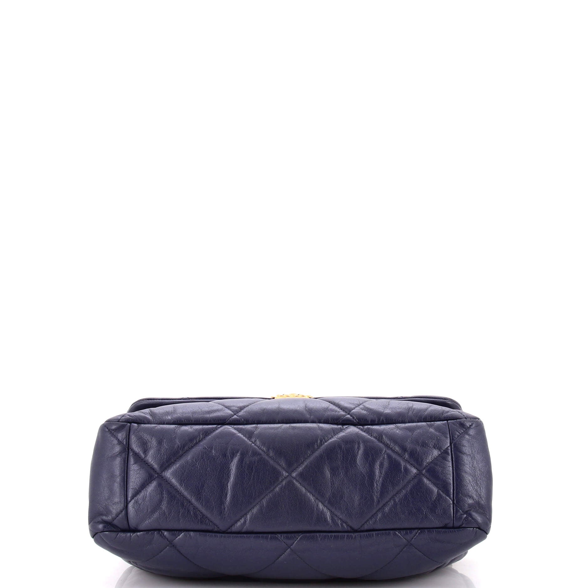 19 Flap Bag Quilted Leather Maxi