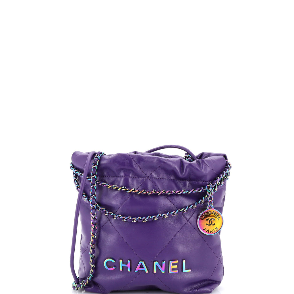 22 Chain Hobo Quilted Calfskin Mini