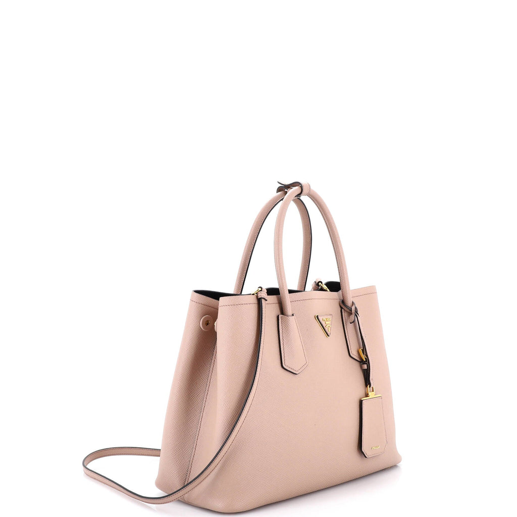 Cuir Double Tote Saffiano Leather Medium