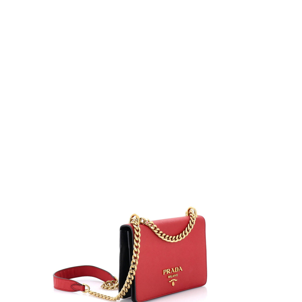 Chain Flap Bag Saffiano Leather Small