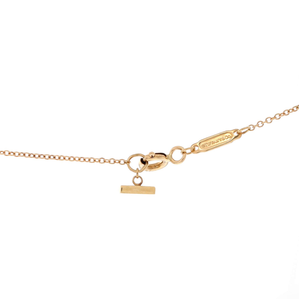 T Smile Pendant Necklace 18K Yellow Gold Small