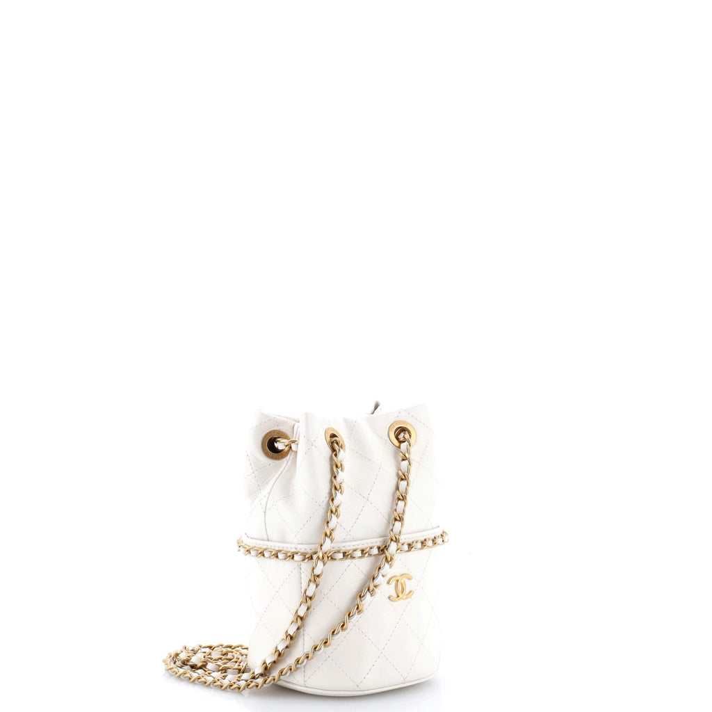 Nauticoco Bucket Bag Quilted Shiny Lambskin Mini