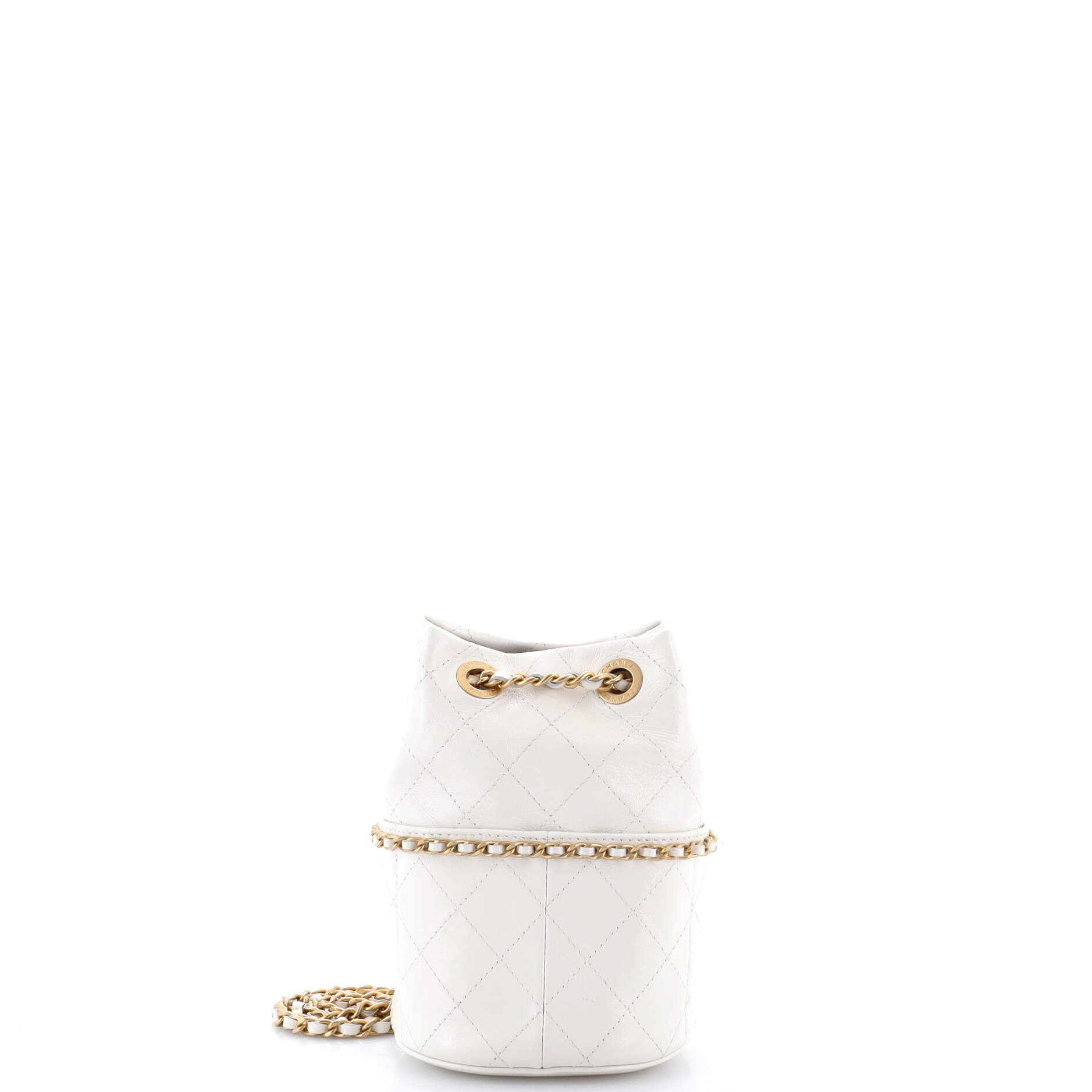 Nauticoco Bucket Bag Quilted Shiny Lambskin Mini