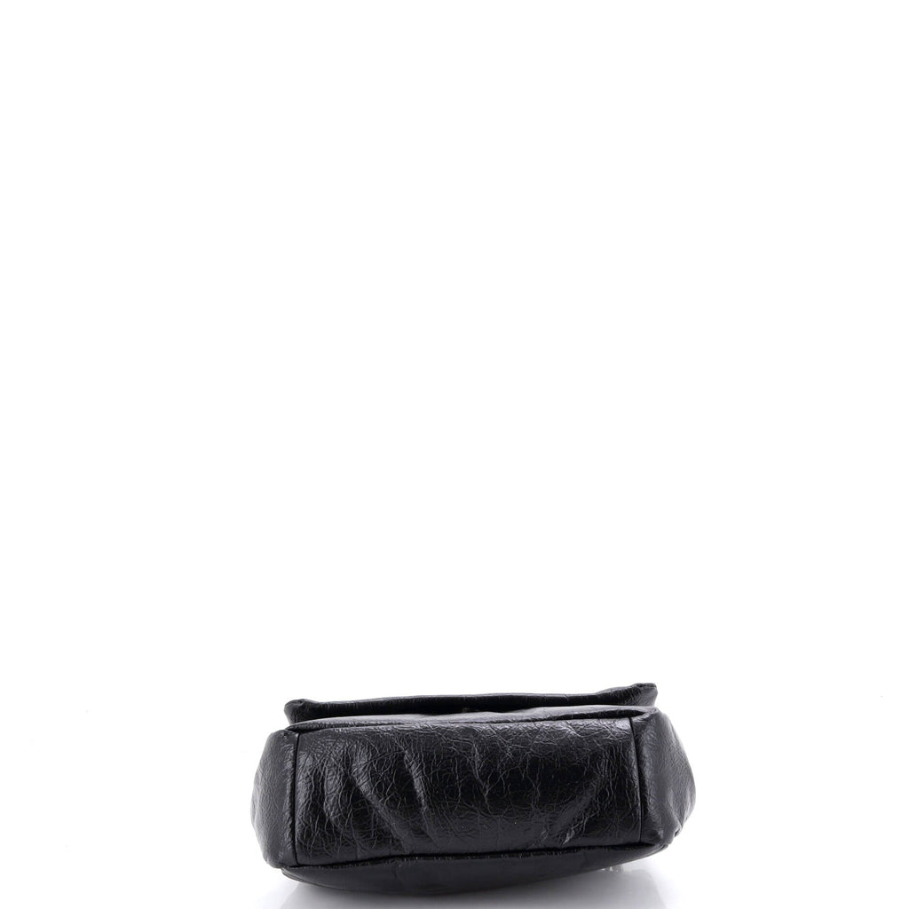 Monaco Chain Flap Shoulder Bag Leather Mini