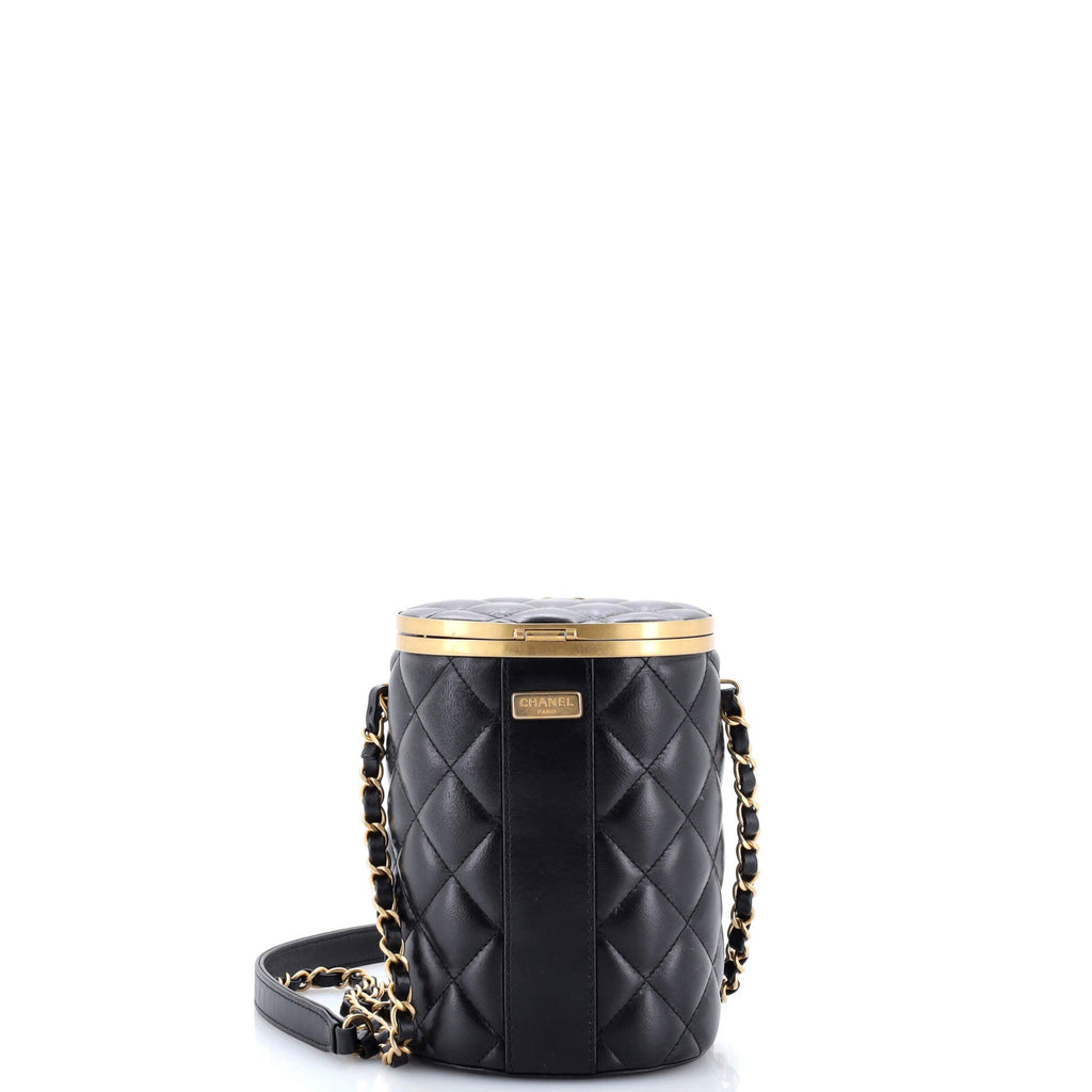 Crown Box Vanity Bag Quilted Lambskin Small