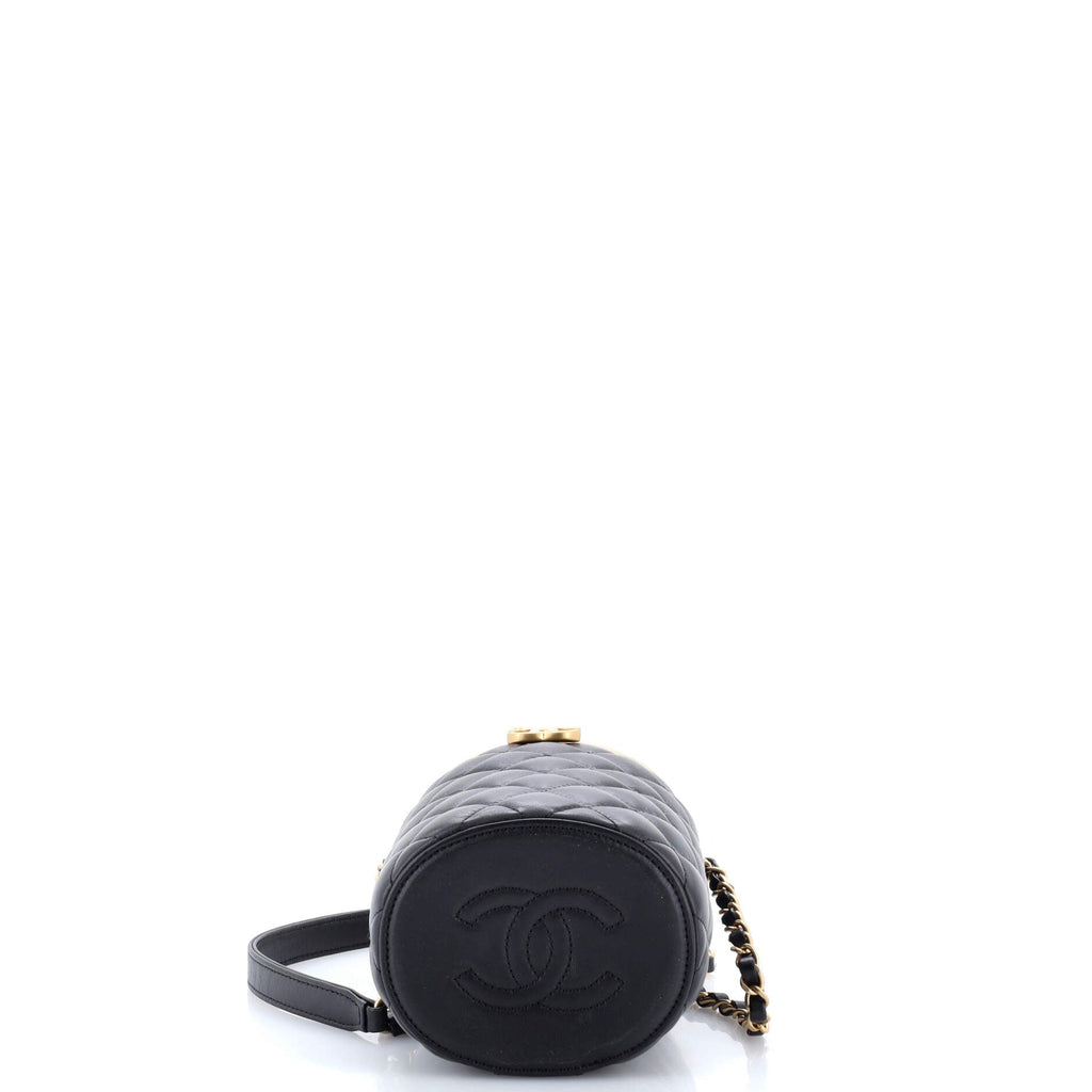 Crown Box Vanity Bag Quilted Lambskin Small