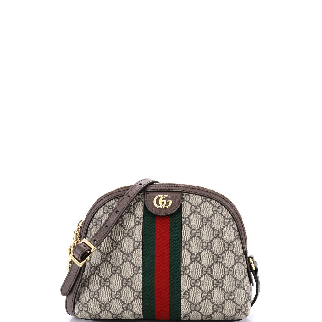 Ophidia Dome Shoulder Bag GG Coated Canvas Small