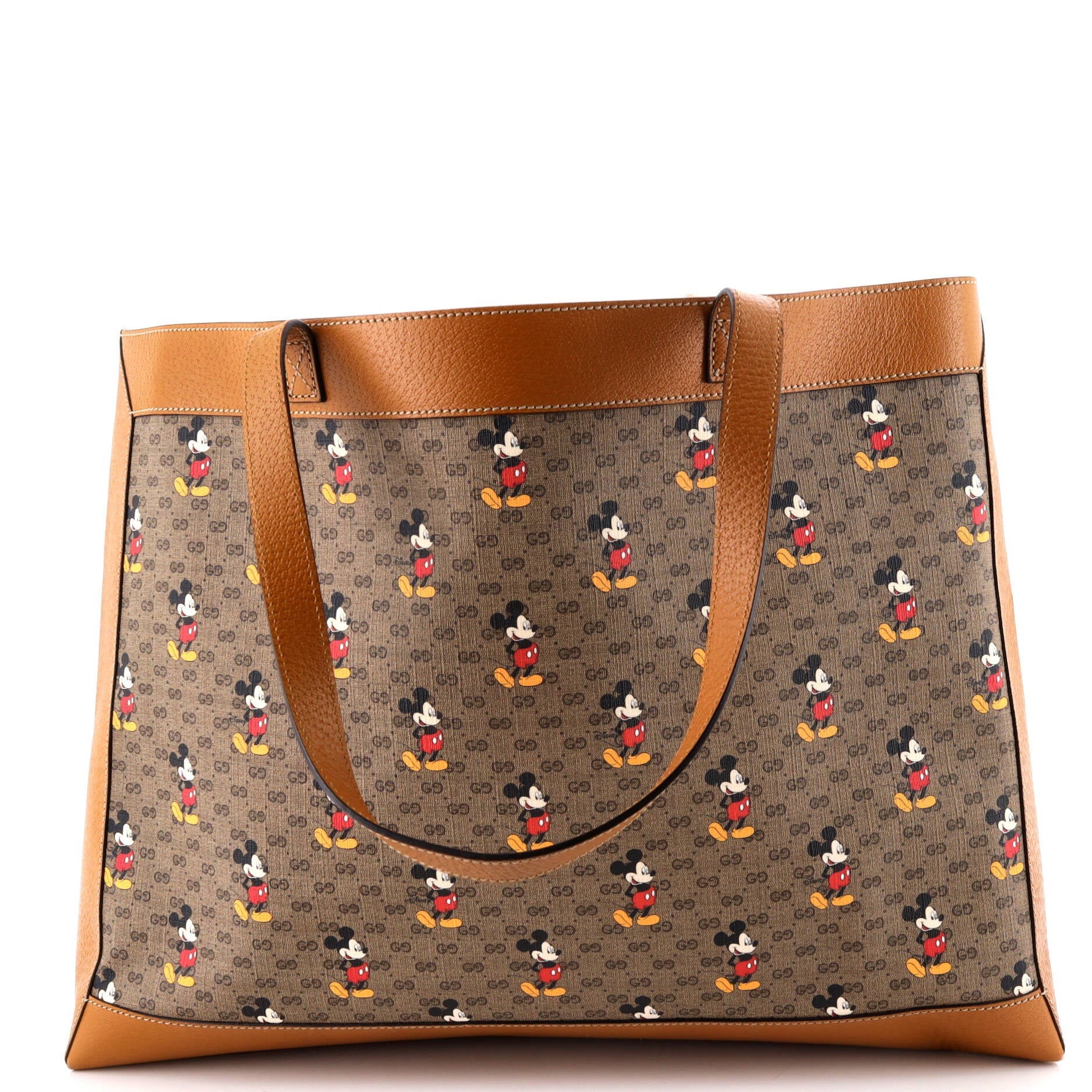 Disney Mickey Mouse Soft Open Tote Printed Mini GG Coated Canvas Medium