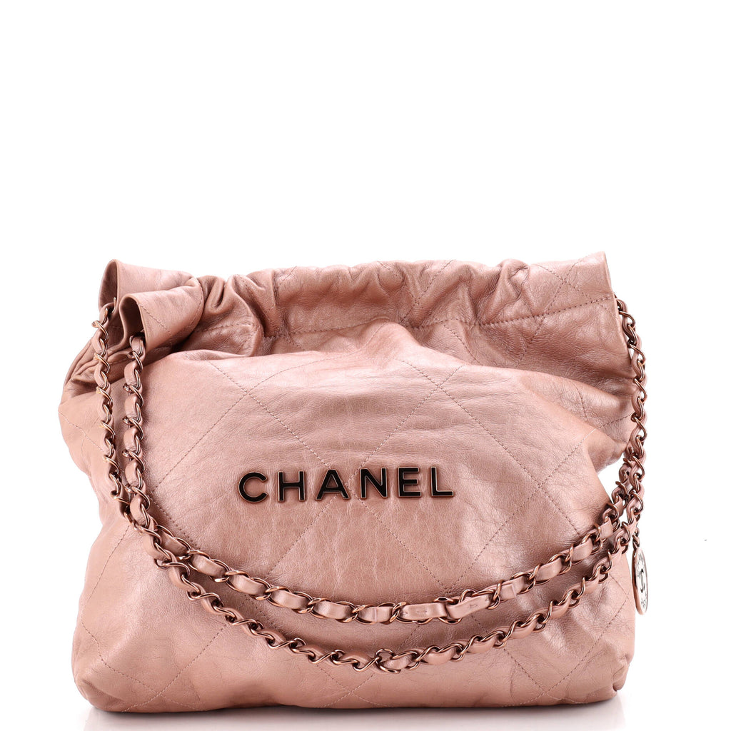 22 Chain Hobo Quilted Calfskin Small