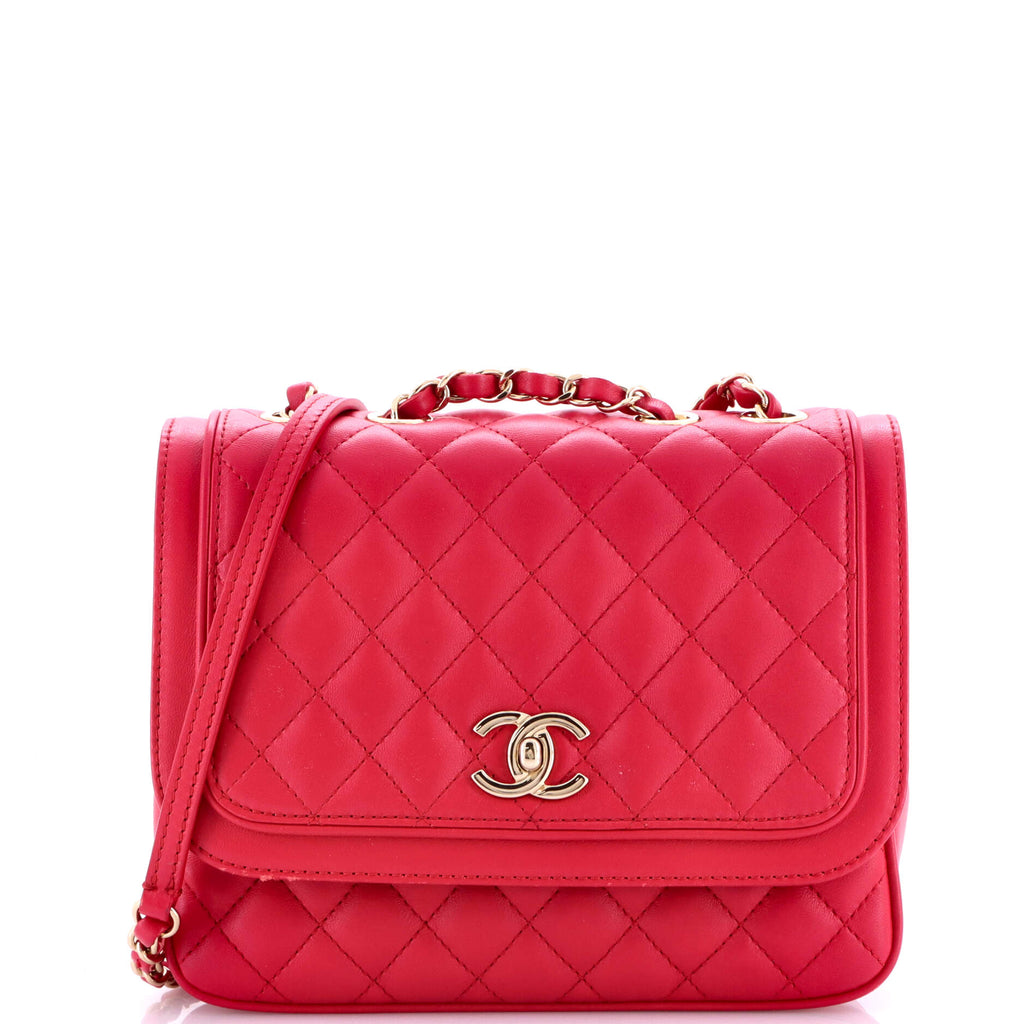 Lovely Day Square Flap Bag Quilted Lambskin Medium