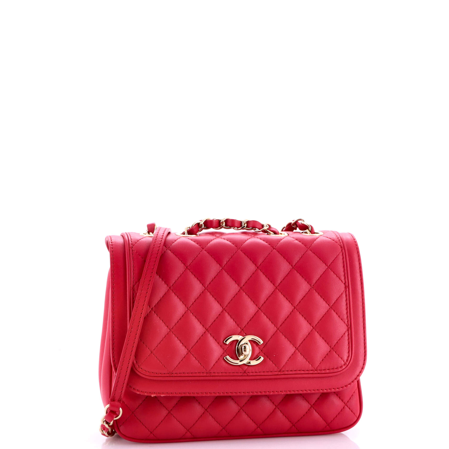 Lovely Day Square Flap Bag Quilted Lambskin Medium