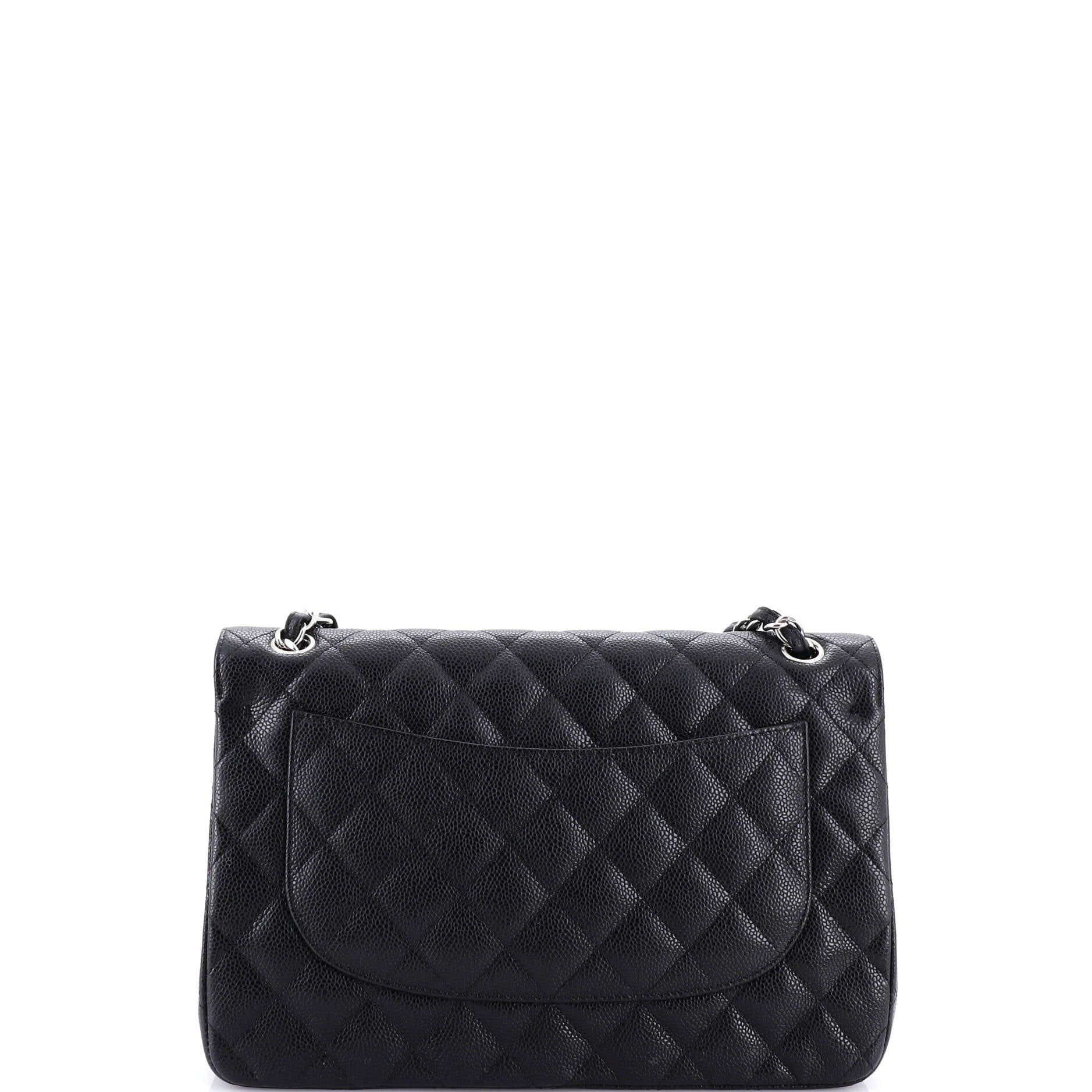 Classic Double Flap Bag Quilted Caviar Jumbo