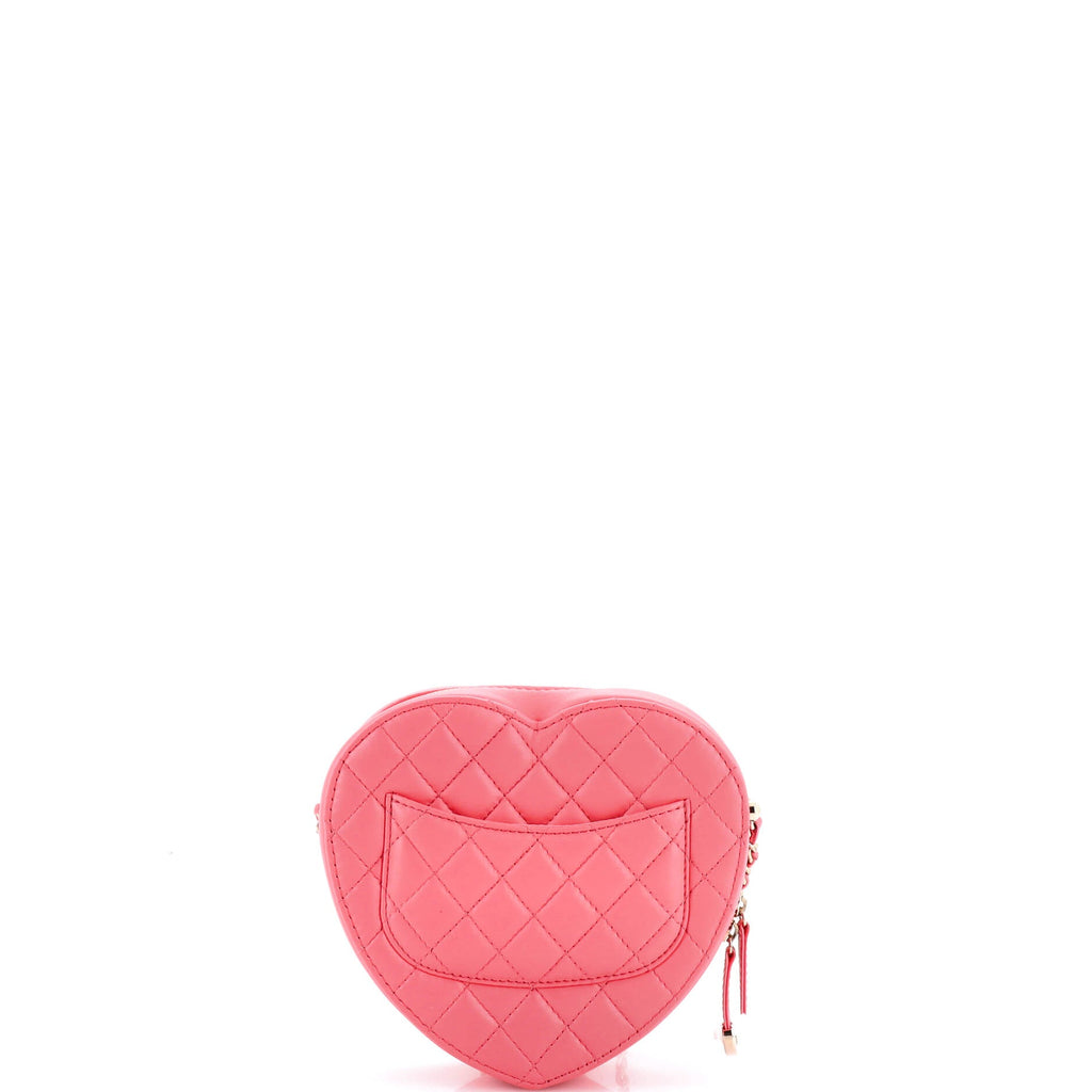 CC in Love Heart Bag Quilted Lambskin